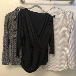 Ann Taylor & Express Work Top Blouse Bundle